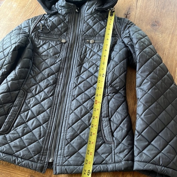 Laundry by Design Quilted Hooded insulated coat detachable hood Size XSmall - Picture 3 of 6